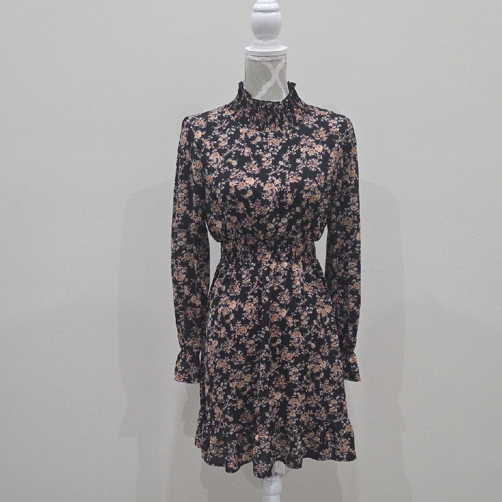 SHEIN Floral Long Sleeve Dress